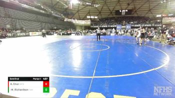 2A 150 lbs Semifinal - Mekhi Richardson, Tumwater vs Apollo Cruz, Orting