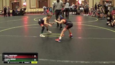 52 lbs Round 1 (4 Team) - Will Whitney, Mat Assassins vs Owen Brink, MHWC