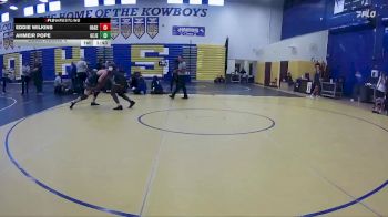 215 lbs Cons. Round 4 - Eddie Wilkins, Hagerty vs Ahmeir Pope, George Jenkins