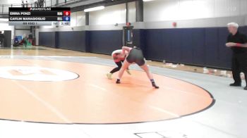 132Yellow lbs Rr Rnd 1 - Emma Ponzi, Niagara Wheatfield vs Caitlin Maragioglio, Bellport