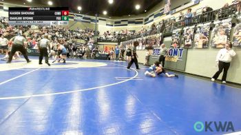 67 lbs Rr Rnd 2 - Kasen Shouse, Cowboy Wrestling Club vs Oaklee Stone, Piedmont