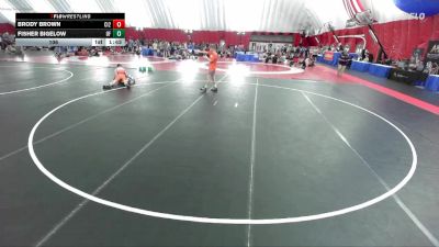 106 lbs Placement Matches (8 Team) - Brody Brown, Cambridge-Isanti White vs Fisher Bigelow, Oconto Falls