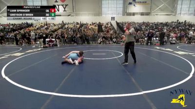 145 lbs Champ. Round 1 - Greyson O`Brien, Journeymen Wrestling Club vs Liam Springer, Club Not Listed