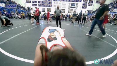 75 lbs Rr Rnd 1 - Emmeline Bowerman, Plainview Youth Wrestling Club vs Hailen Hiner, Pawnee Wrestling Club