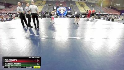 136 lbs Semifinal - Isabella Miller, Big Game Wrestling Club vs Ava Phillips, Minnesota