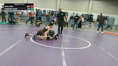 135 lbs Champ. Round 5 - Preston Plunk, Coweta Youth Wrestling vs Alyx Loyo, Silverback Wrestling Fort Worth