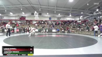 165 lbs Champ. Round 1 - Christian Orozco, Mount Olive vs Logan Farnell, Indianapolis