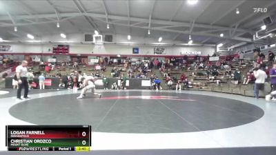 165 lbs Champ. Round 1 - Christian Orozco, Mount Olive vs Logan Farnell, Indianapolis
