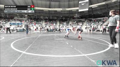 92 lbs Semifinal - Raylin Reyes, Sperry Wrestling Club vs Jaxon Mounce, Choctaw Ironman Youth Wrestling