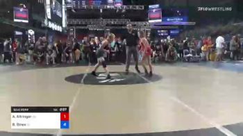 127 lbs Consi Of 16 #1 - Alley Altringer, Minnesota vs Brinlee Gines, Utah