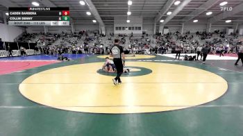 113 lbs Round Of 64 - Caden Barbera, RI vs Collin Denny, AL
