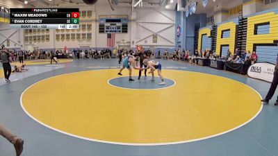 132 lbs Quarterfinal - Evan Cordrey, Sussex Central H S vs Maxim Meadows, Cape Henlopen H S