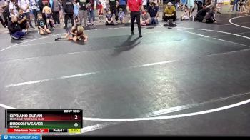 63 lbs Quarterfinal - Cipriano Duran, Bear Cave Wrestling Club vs Hudson Weaver, Nevada