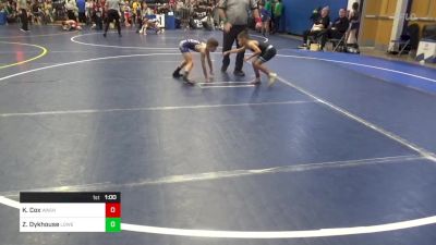 62 lbs Round Of 16 - Karder Cox, Washington vs Zeth Dykhouse, Lowell