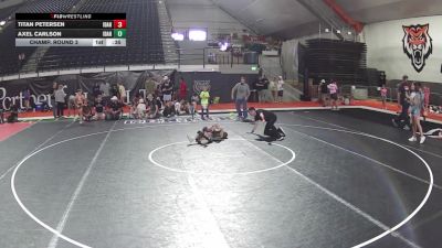 56-59 lbs Champ. Round 3 - Titan Petersen, Idaho vs Axel Carlson, Idaho