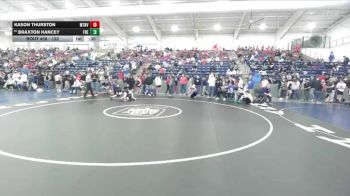 132 lbs Cons. Round 1 - Kason Thurston, Mountain View vs Braxton Hancey, Fremont