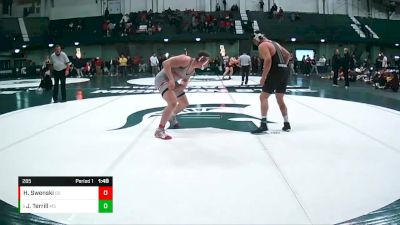 285 lbs 3rd Place Match - Josh Terrill, Michigan State vs Hogan Swenski, Ohio State