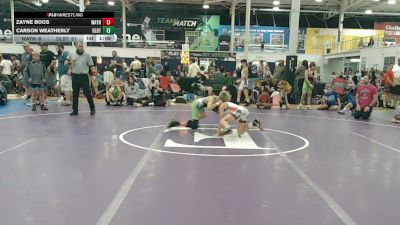 88 lbs Rr Rnd 1 - Zayne Boos, Wayne Danger - EL vs Carson Weatherly, Dueling Bandits - EL