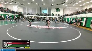 120 lbs Quarterfinal - Ryan Nutt, Pinedale vs Liam Knerr, Laramie