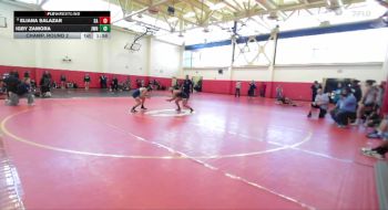 115 lbs Champ. Round 2 - Eliana Salazar, Santa Ana vs Igby Zamora, JW North