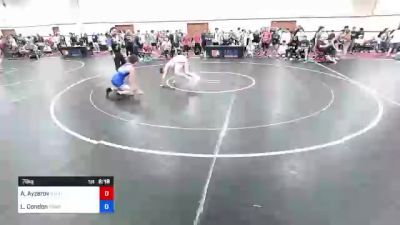 79 kg Cons 16 #2 - Aaron Ayzerov, New York City RTC vs Lucas Condon, Poway High School Wrestling
