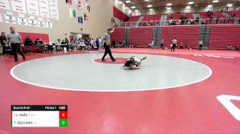 150 lbs Quarterfinal - Liam Kelly, Mt. Carmel vs Tacho Gonzales, Lowell