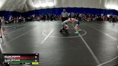 76 lbs Round 1 (6 Team) - Killian Paddock, CP Wrestling vs Slade Metcalfe, Silo WC