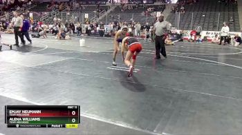 117 lbs Quarterfinal - Emjay Neumann, Team Wisconsin vs Alena Williams, Team Arkansas