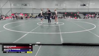 100 lbs Placement Matches (8 Team) - Bryson Busler, Wisconsin vs Braedyn Tammarine, Ohio Blue