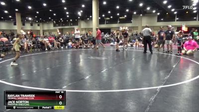 55 lbs Round 4 - Jace Norton, Predator Wrestling vs Raylan Traweek, Techfall Wrestling Club