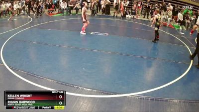 64 lbs Cons. Round 4 - Kellen Wright, Kanab Cowboys vs Riggin Harwood, North Sevier Wolf Pack