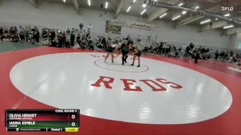 155 lbs Cons. Round 3 - Ianna Kimble, Lamar vs Olivia Herget, Cheyenne Central