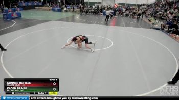 106 lbs Finals (8 Team) - Gunner Rettele, Millard South vs Kaden Braun, Millard West