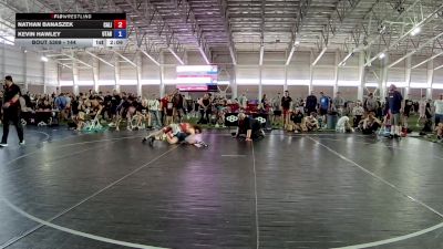 144 lbs Cons. Round 2 - Nathan Banaszek, California vs Kevin Hawley, Utah