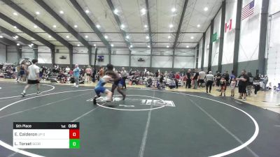 190 lbs 5th Place - Eli Calderon, UP Outlaws vs Logan Torset, Sedro Woolley SteelClaw