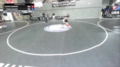 92 lbs 7th Place Match - Julius Cordero, Poway Wrestling vs Owen Santos, Livermore Elite Wrestling Club