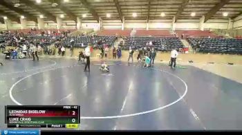 42 lbs Cons. Semi - Leonidas Bigelow, Alta Wings vs Luke Craig, Bonneville Wrestling Club