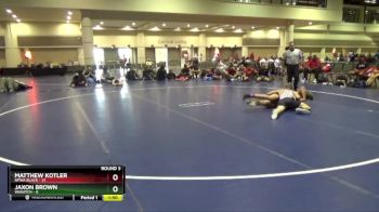 145 lbs Round 3 (10 Team) - Matthew Kotler, NFWA Black vs Jaxon Brown, Wasatch