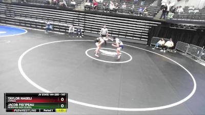 147 lbs Cons. Round 5 - Jacob Fisi`ipeau, Herriman High School vs Taylor Nageli, Cyprus