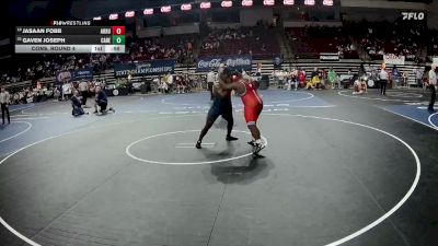 D 2 285 lbs Cons. Round 4 - Gaven Joseph, Carencro vs Jasaan Fobb, Archbishop Rummel