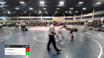 126 lbs Consi Of 64 #1 - Andrew Wallace, Cabrillo HS Club vs Christian Aristondo, Team Jackrabbits