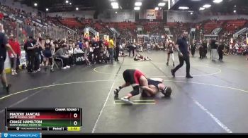 130 lbs Champ. Round 1 - Maddix Jancas, White Pigeon Chiefs vs Chase Hamilton, North Branch Youth WC