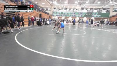 126 lbs Quarterfinal - Ricardo Ortiz, Brawley vs Zander Rogers, Walnut