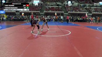 116 lbs Cons. Round 6 - Max Kleinke, Sidney Wrestling Club vs Mason Bazaldua, Red Lodge Wrestling Club