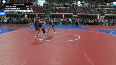 116 lbs Cons. Round 6 - Max Kleinke, Sidney Wrestling Club vs Mason Bazaldua, Red Lodge Wrestling Club