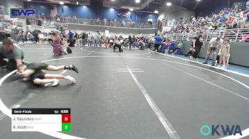 60 lbs Semifinal - Jaxon Saunders, Woodland Wrestling Club vs Bohdi Scott, Salina Wrestling Club