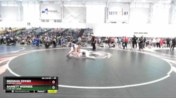 99 lbs Quarterfinal - Barrett Weerbee, Club Not Listed vs Brennan Zimmer, Club Not Listed