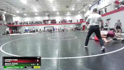 165 lbs Champ. Round 1 - Jayden Ford, Newman vs Brock Evans, Fairmont State