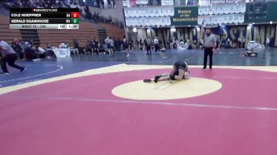 120 lbs Champ. Round 1 - Cole Hoeppner, Newport Harbor vs Gerald Eganhouse, West Hills