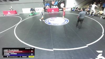 132 lbs Cons. Round 1 - Andy Plascencio, Golden Valley (Bakersfield) High School Wrestling vs Daniel Linares, California